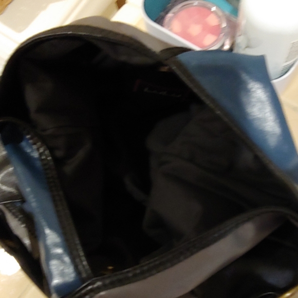 Fabulous Blue, Black, Grey Leather Purse - Picture 7 of 8